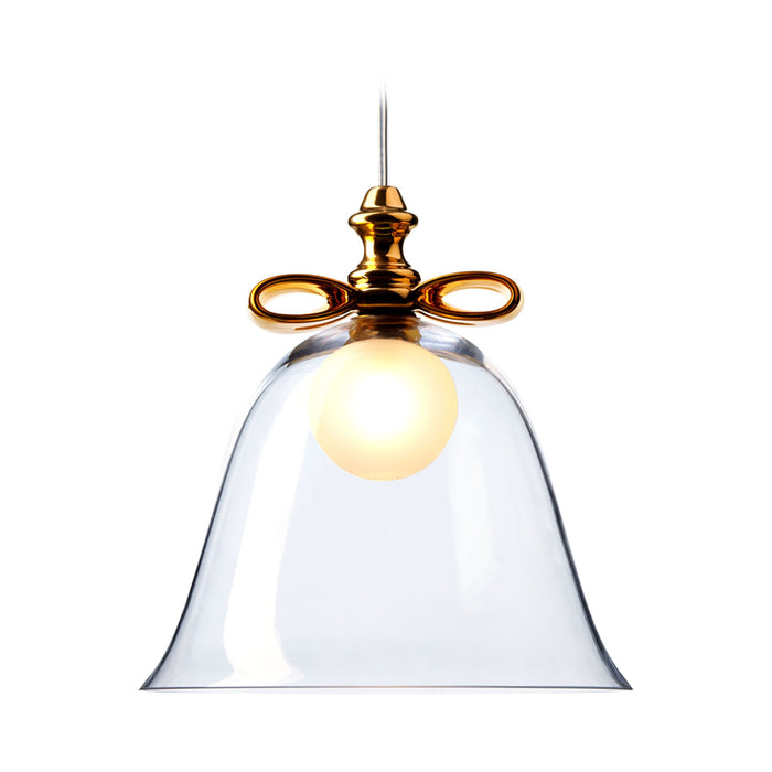 Bell Pendant Light in Gold/Transparent (Large/157.5-Inch).