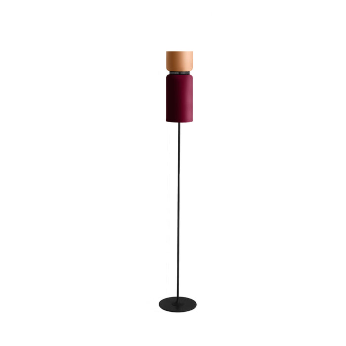 Aspen F17 Floor Lamp in Mango/Merlot.