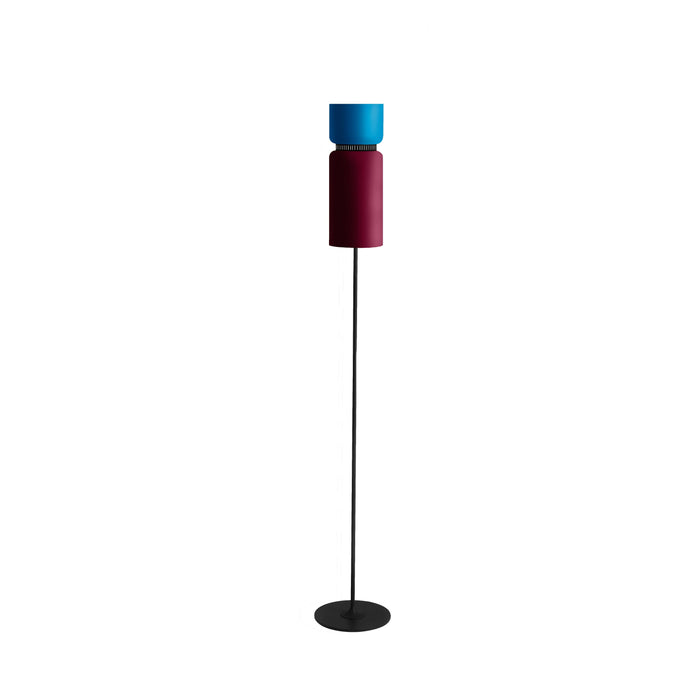 Aspen F17 Floor Lamp in Rose/Merlot.