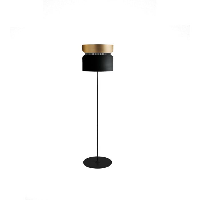 Aspen F40 Floor Lamp in Brass/Black.