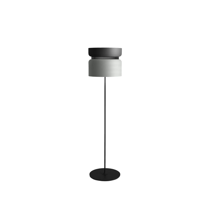 Aspen F40 Floor Lamp in Grey/Limestone.