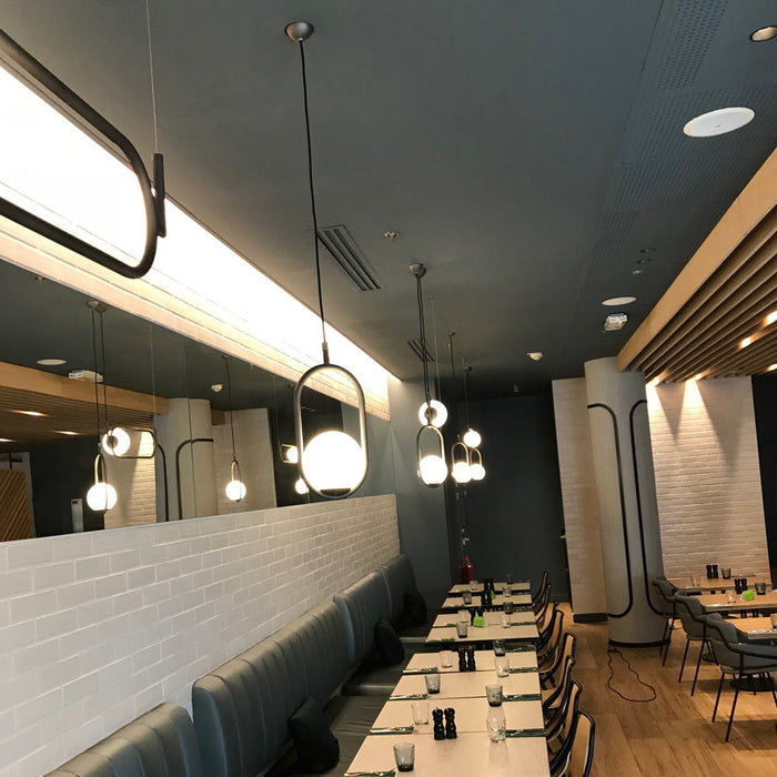 C_Ball S1 Pendant Light in restaurant.