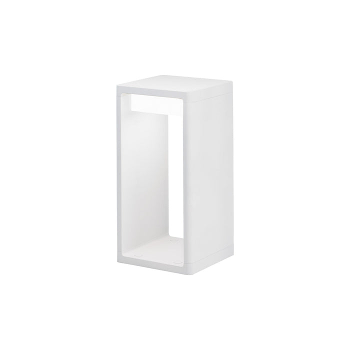 Frame Outdoor Bollard in White (Small).