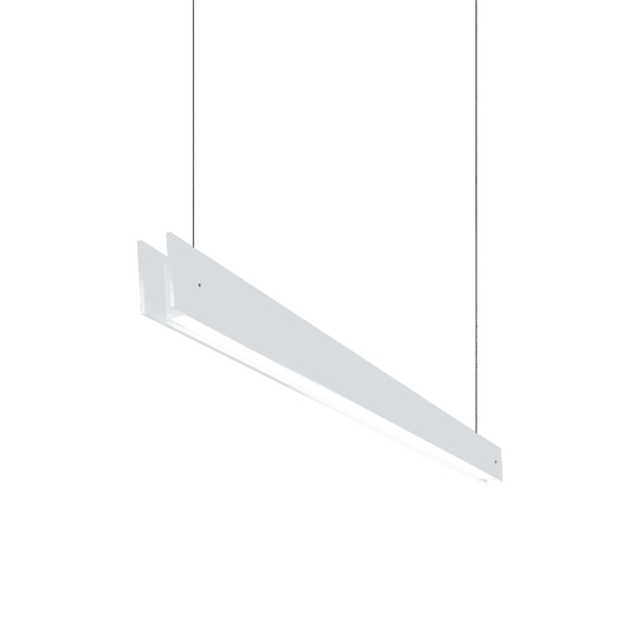 Marc S LED Linear Pendant Light in White (Small).