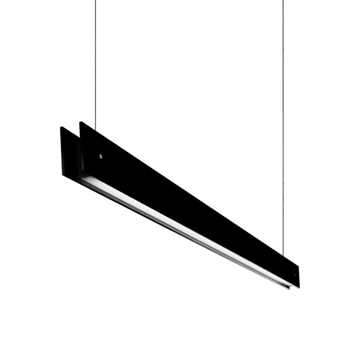 Marc S LED Linear Pendant Light in Black (Medium).