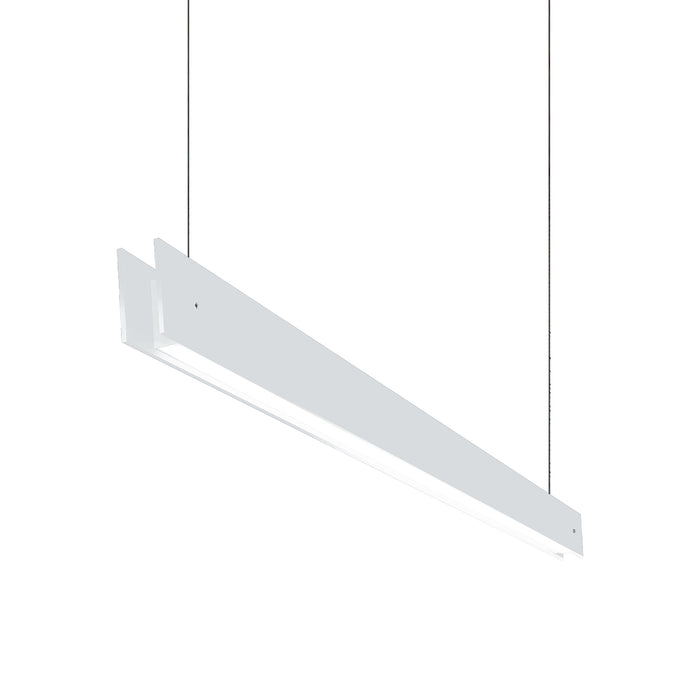 Marc S LED Linear Pendant Light in White (Medium).