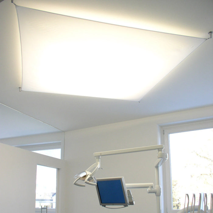 Veroca LED DIM Semi Flush Mount Ceiling Light in dentist.