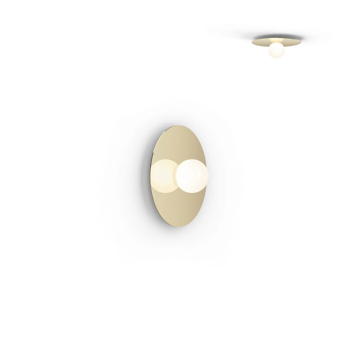 Bola LED Ceiling / Wall Light in Brass (Small).