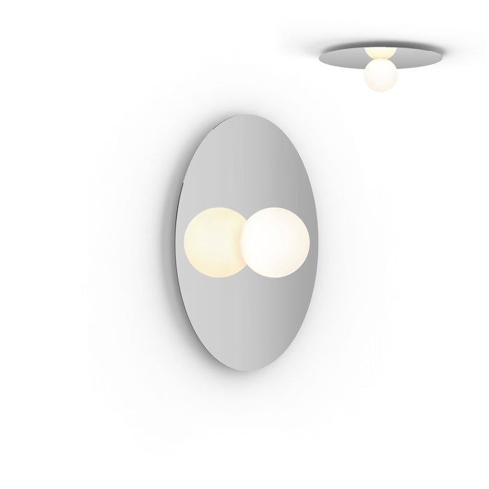 Bola LED Ceiling / Wall Light in Chrome (Large).