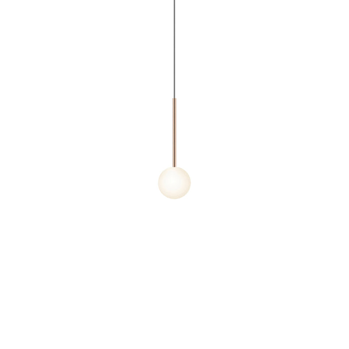 Bola Sphere LED Pendant Light in Rose Gold (4-Inch).