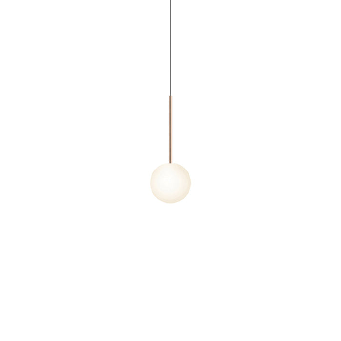 Bola Sphere LED Pendant Light in Rose Gold (5-Inch).