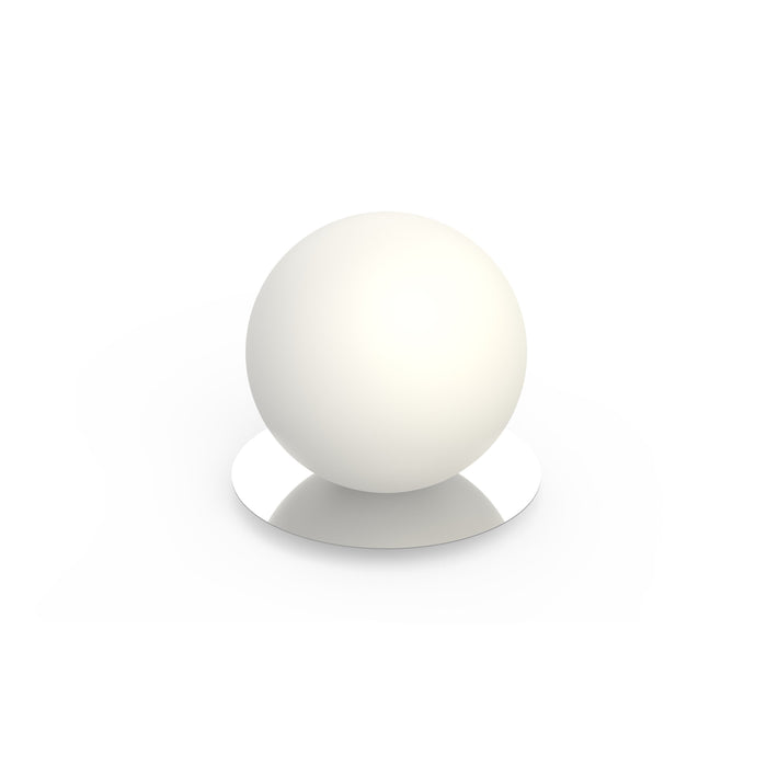 Bola Sphere LED Table Lamp in Chrome (Medium).