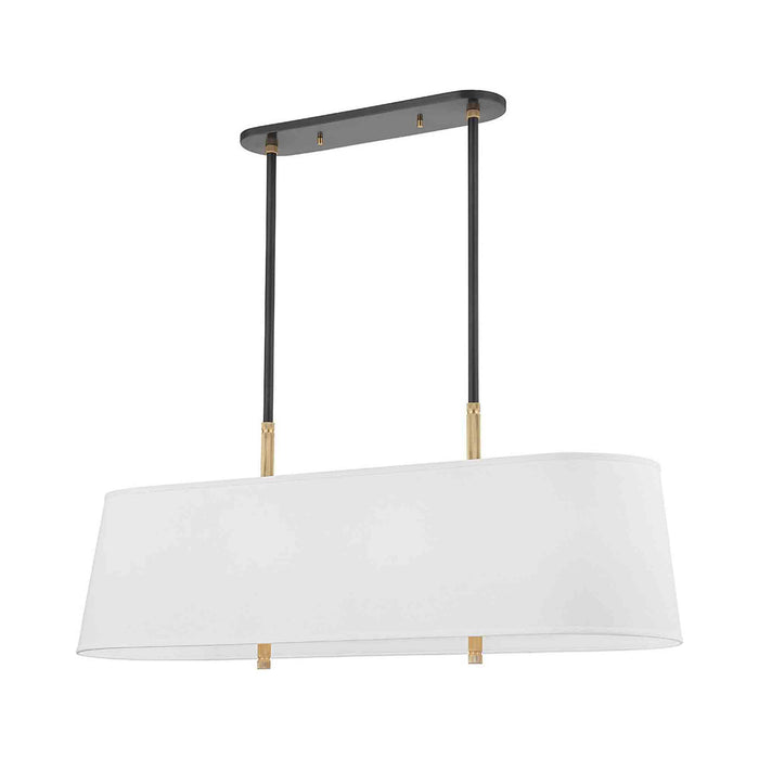 Bowery Linear Pendant Light in Aged Old Bronze.