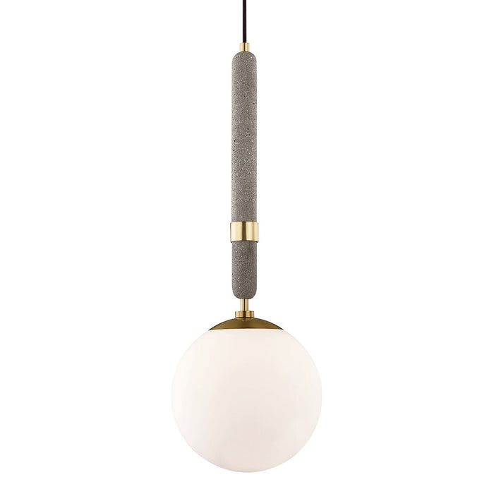 Brielle Pendant Light in Aged Brass/Large.
