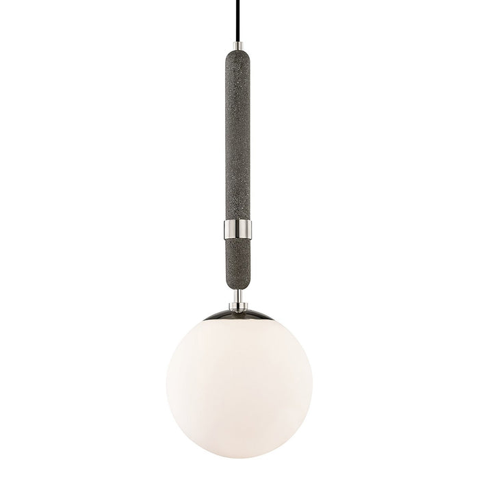Brielle Pendant Light in Polished Nickel/Large.