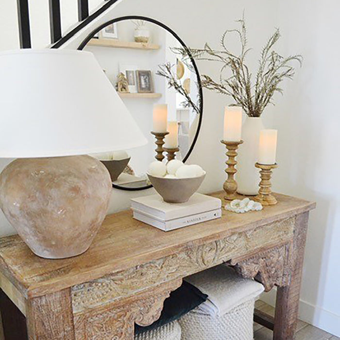 Calabria PTL1009 Table Lamp in living room.