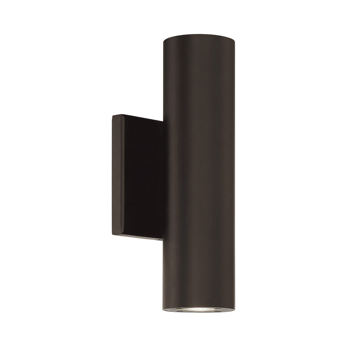 Caliber Indoor/Outdoor LED Wall Light in Small/Bronze.