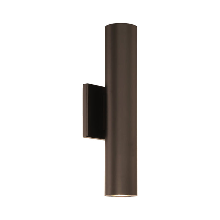 Caliber Indoor/Outdoor LED Wall Light in Large/Bronze.