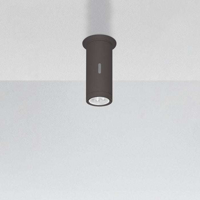 Calumet Outdoor LED Ceiling Light in Anthracite Grey/Small (3000K).