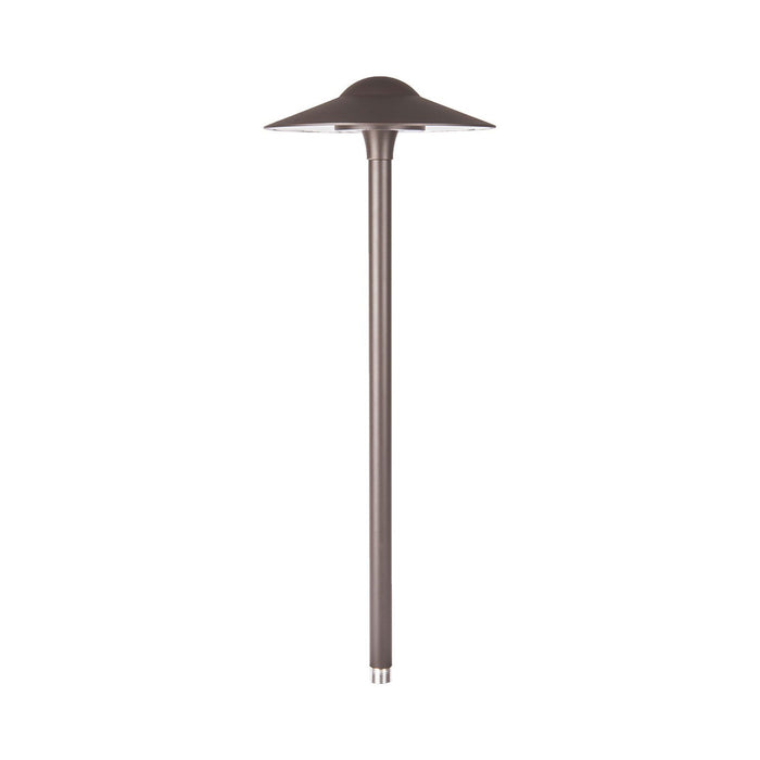 Canopy LED Path Light in Bronzed Brass.