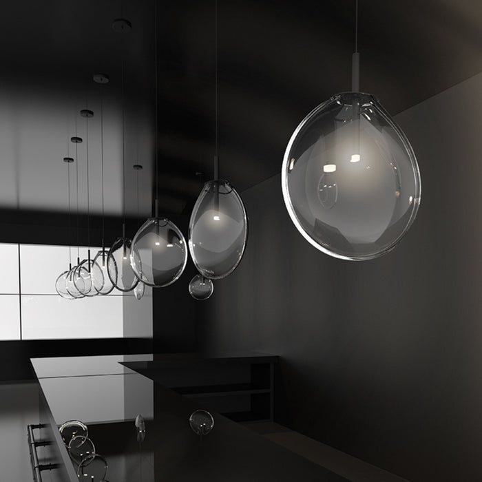Cantina LED Pendant Light in living room.