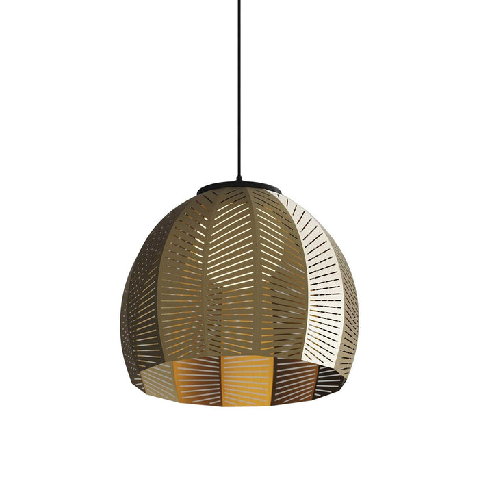 Amicus LED Pendant Light in Distressed Brass (Small).