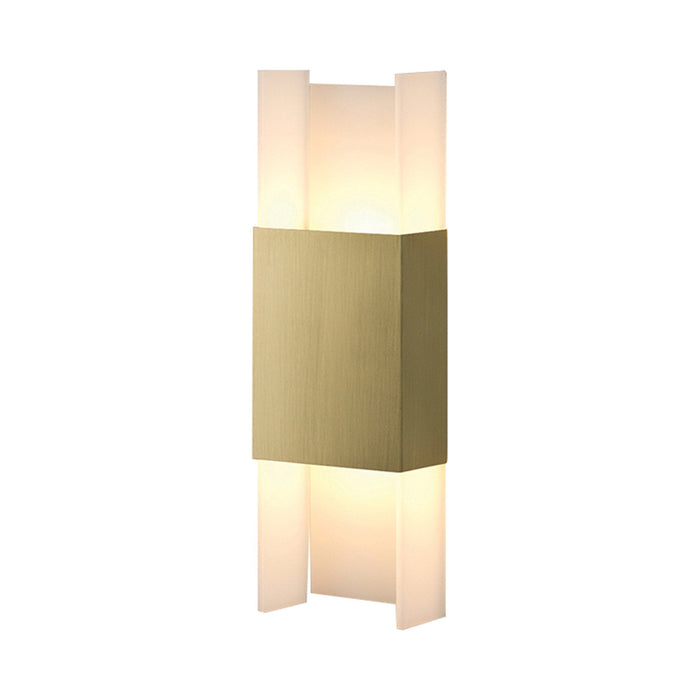 Ansa LED Wall Light in Brushed Brass.