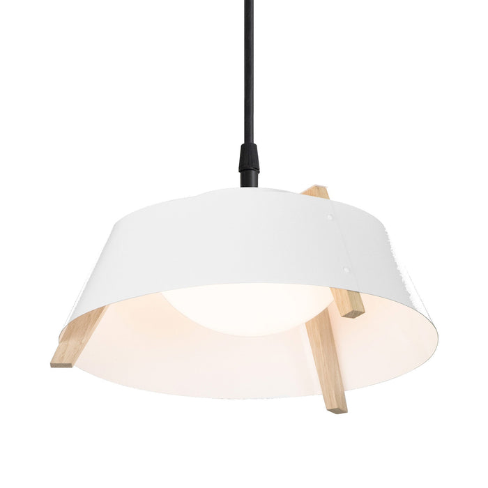 Casia LED Pendant Light in Gloss White (Large).