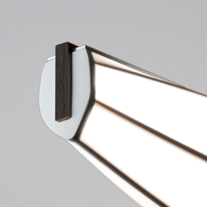 Lenis LED Linear Pendant Light in Detail.