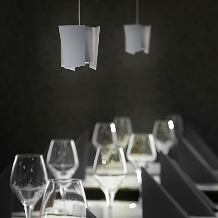 Levis LED Pendant Light in dining room.