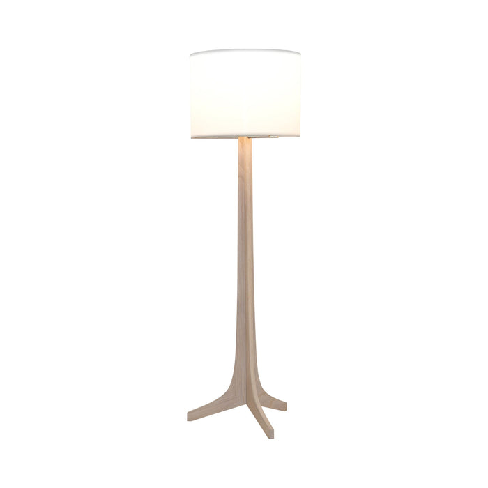Nauta Floor Lamp in White Linen (No Shelf).