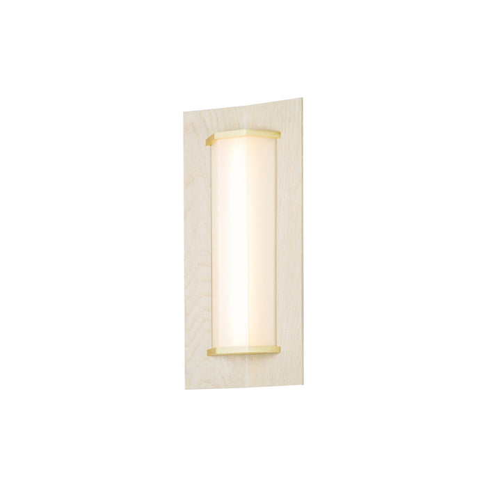 Penna LED Wall Light in White Washed Oak (Small).