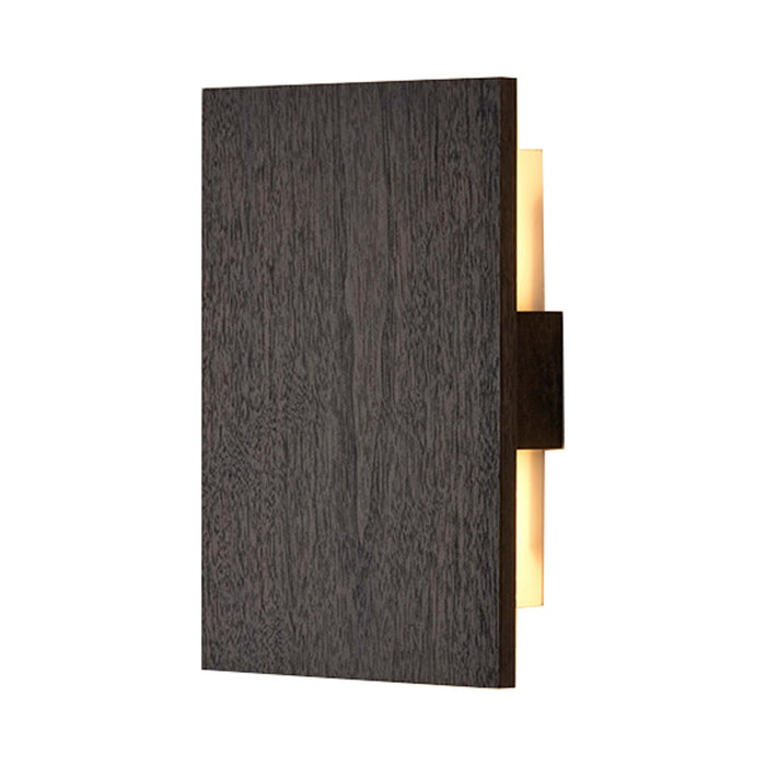 Tersus LED Wall Light in Dark Stained Walnut.