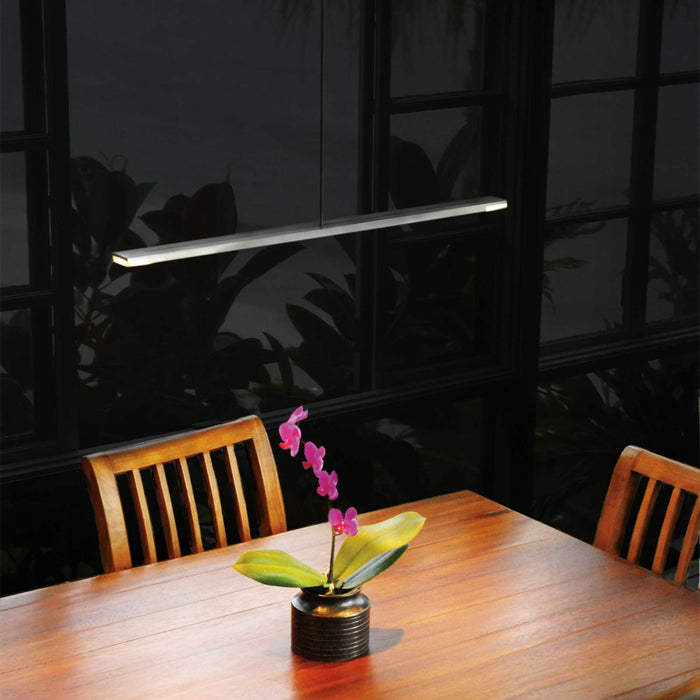Virga LED Pendant Light in dining room.