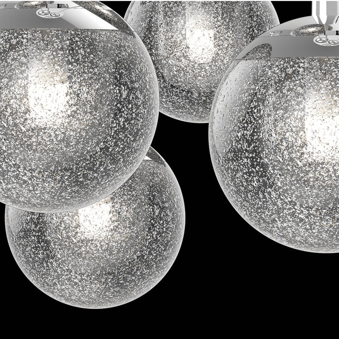 Champagne Bubbles LED Multi Light Pendant Light in Detail.