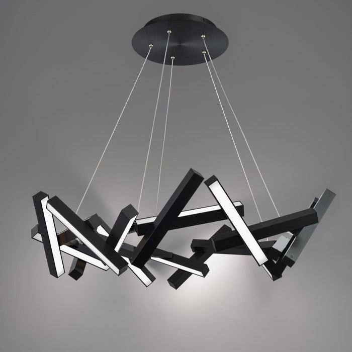 Chaos Round LED Chandelier in Detail.