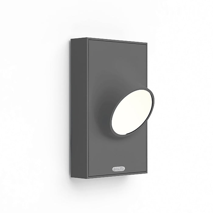 Ciclope Outdoor LED Wall Light in Anthracite Grey.
