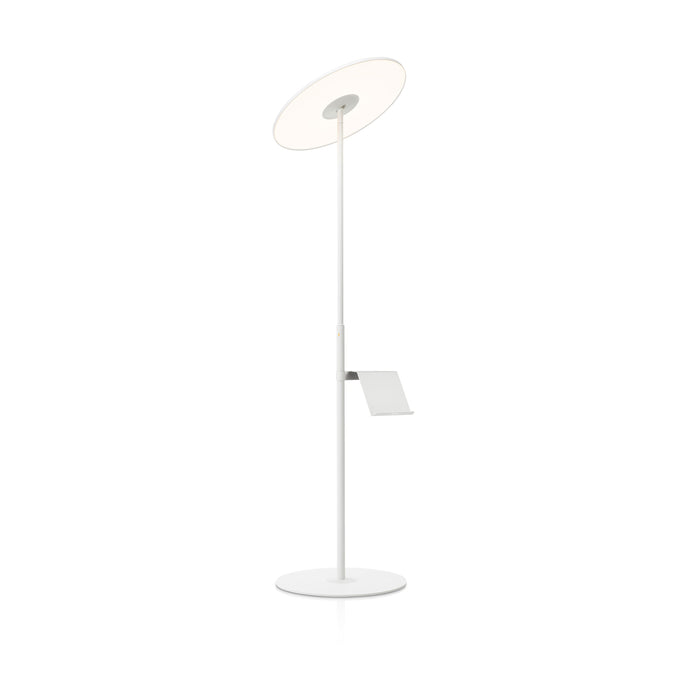 Circa LED Floor Lamp in White (With Pedestal).