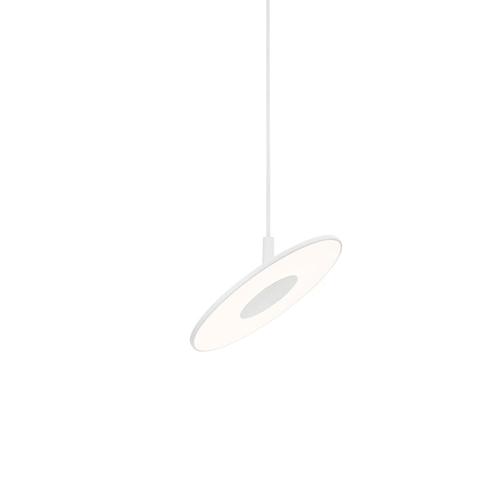 Circa LED Pendant Light in White/Small.