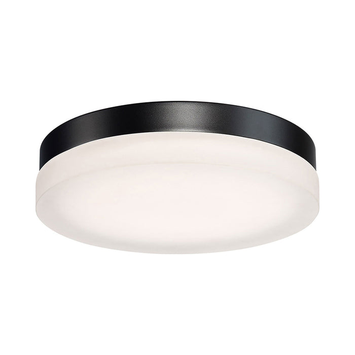 Circa Round LED Flush Mount Ceiling Light in Medium/Black.