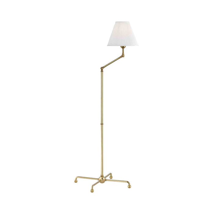 Classic No.1 Floor Lamp in Aged Brass.