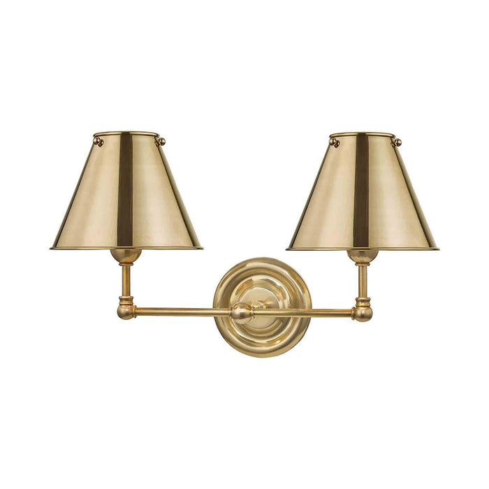 Classic No.1 Wall Light in Aged Brass/Brass.