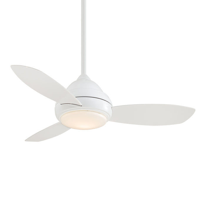 Concept I LED Ceiling Fan in White/Small.