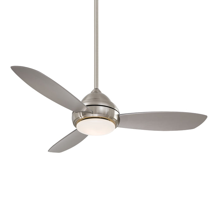 Concept I LED Ceiling Fan in Brushed Nickel / Silver/Large.