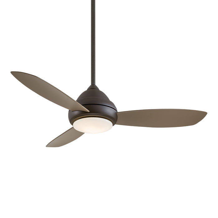 Concept I LED Ceiling Fan in Oil Rubbed Bronze / Taupe/Large.