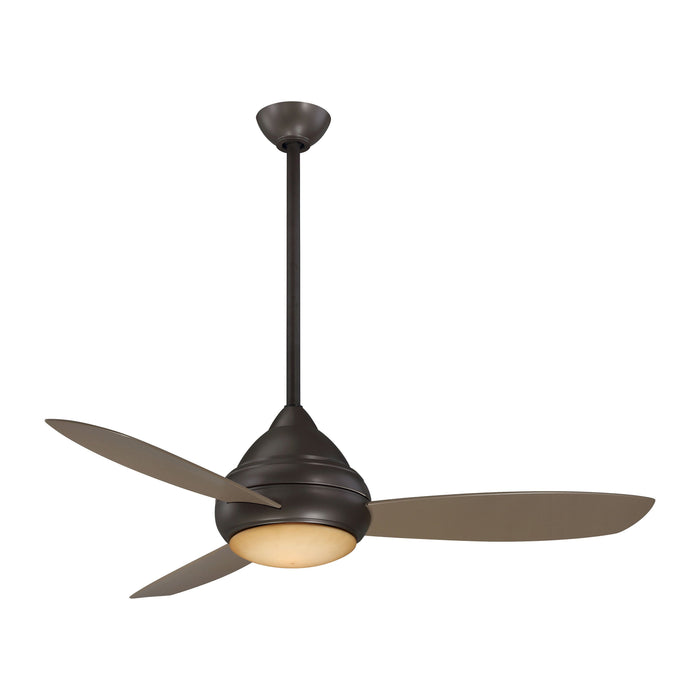 Concept I LED Outdoor Ceiling Fan in Oil Rubbed Bronze / Pietra/Small.