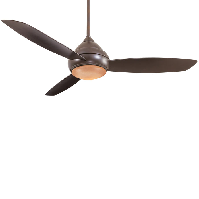 Concept I LED Outdoor Ceiling Fan in Oil Rubbed Bronze / Tinted Opal/Large.