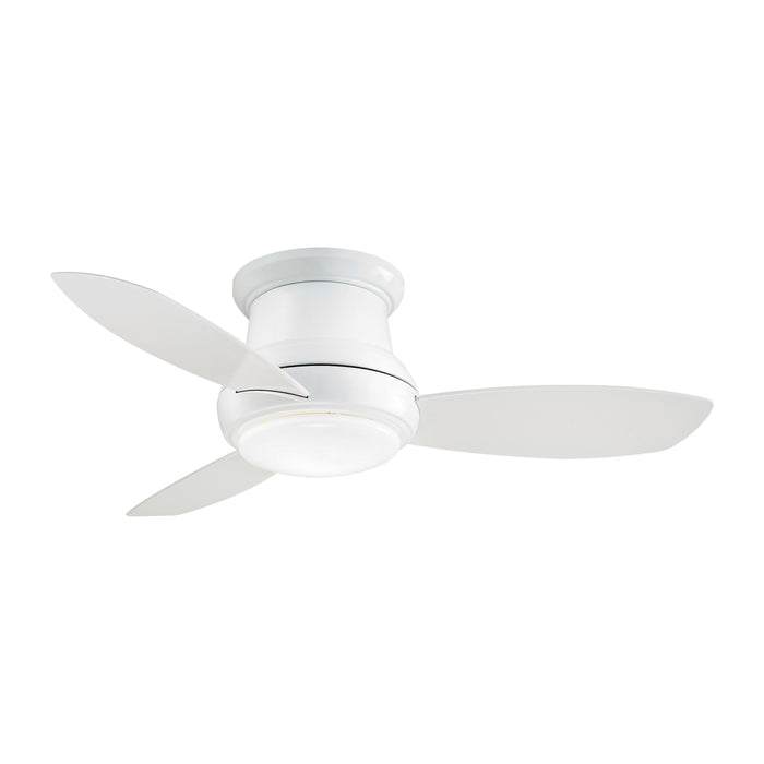 Concept II LED Ceiling Fan in White/Small.