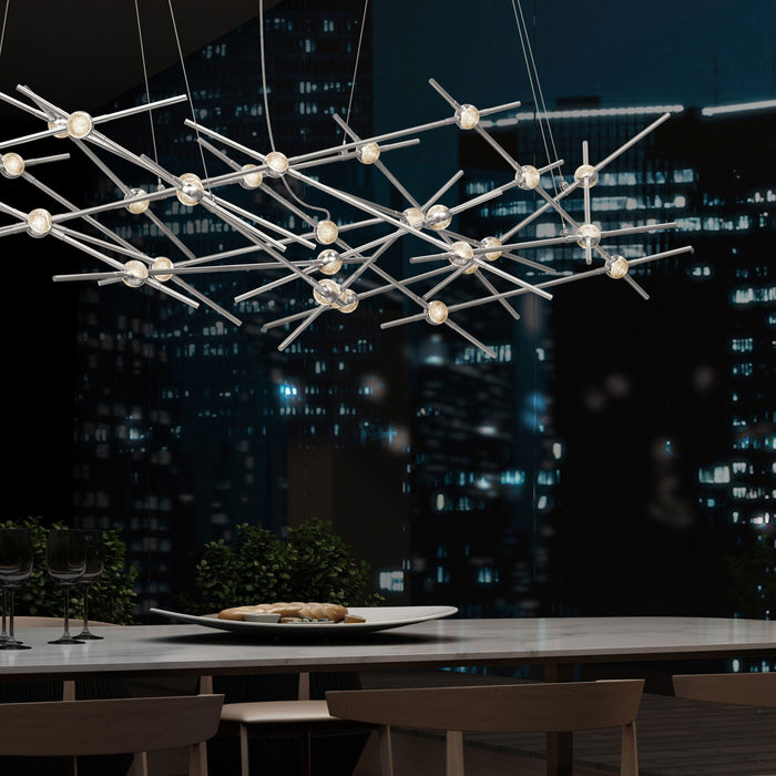 Constellation® Ursa Major LED Pendant Light in dining room.
