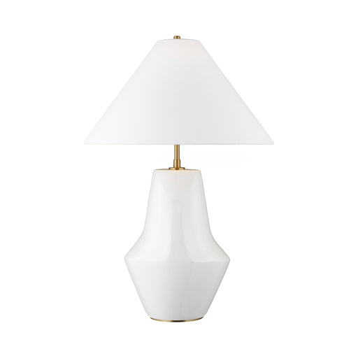 Contour Table Lamp in White.